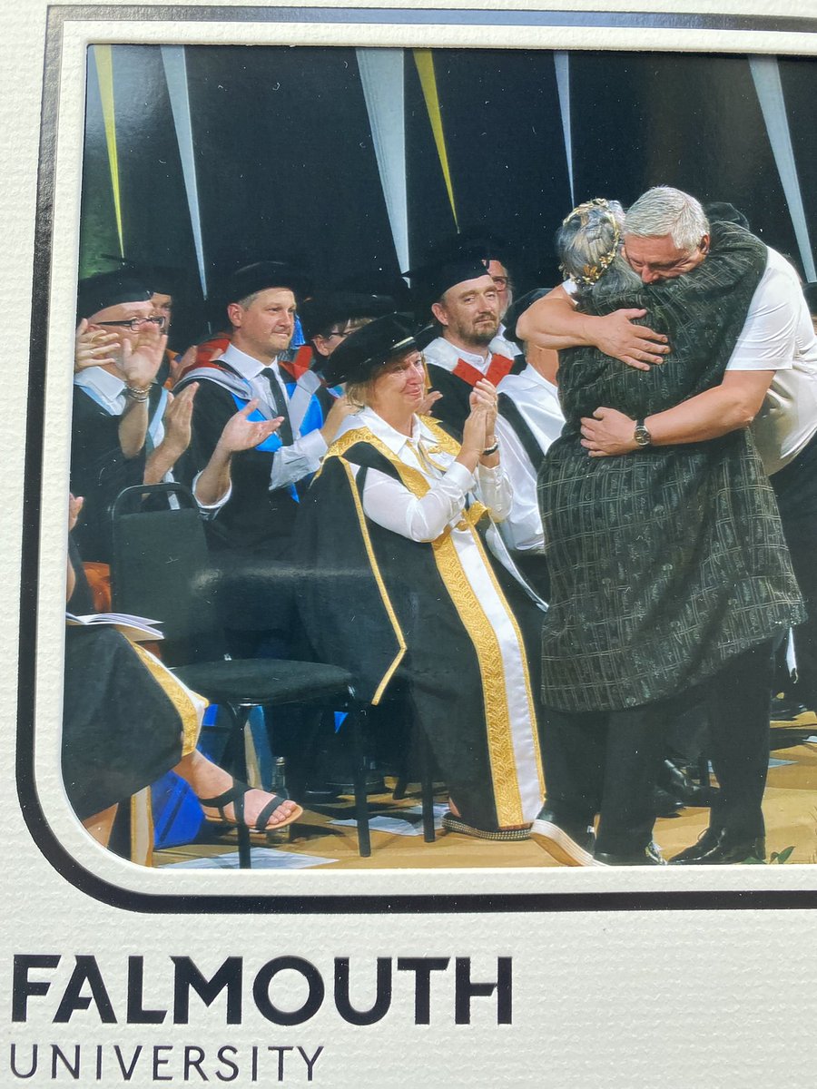 ashmore_darren's tweet photo. Words cannot convey my gratitude to @Dawn_French &amp; @FalmouthUni for the love we were shown yesterday attending the graduation ceremony for our departed son Oliver Ashmore.Thank you all from the bottom of my heart. https://t.co/LmmOLQbwRr