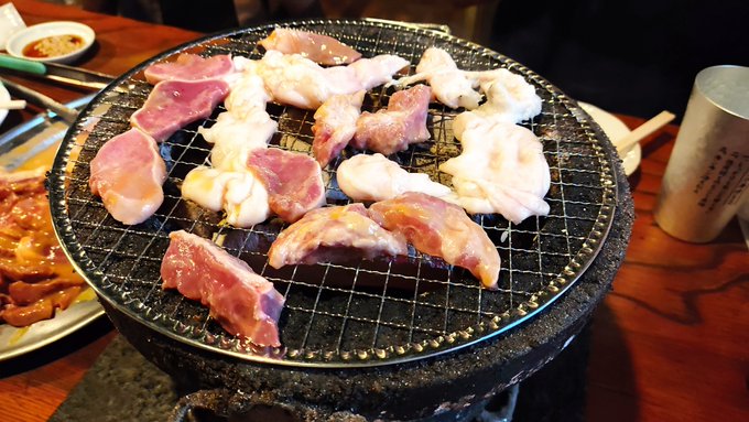 送別会で内臓焼きに来た 