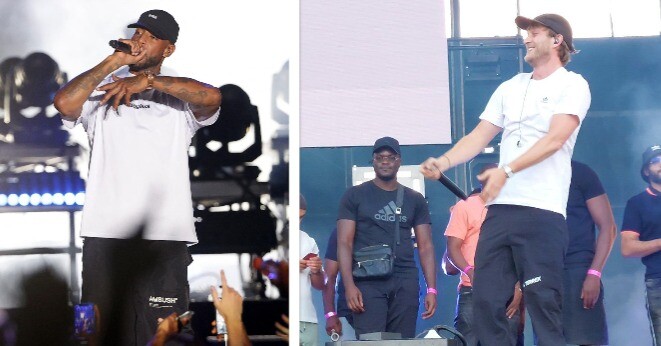le_Parisien's tweet photo. Au festival @francofolies de La Rochelle, un cordon de CRS a été déployé ce vendredi soir pour éviter toute rencontre entre Booba et Vald

Alors que la tension entre les deux rappeurs monte, le risque de bagarre générale à la Booba/Kaaris était grand
➡️ https://t.co/tA6V2YFkO3 https://t.co/ZNmxnAlzWl