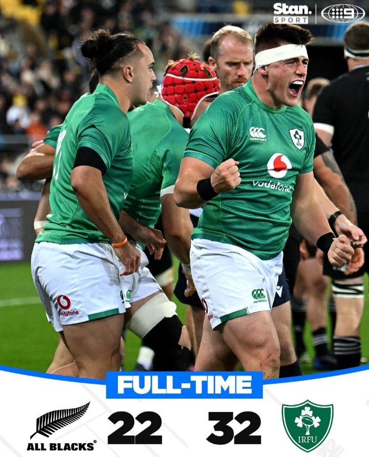 What a game...that was an amazing performance #NZLvIRE So pleased
