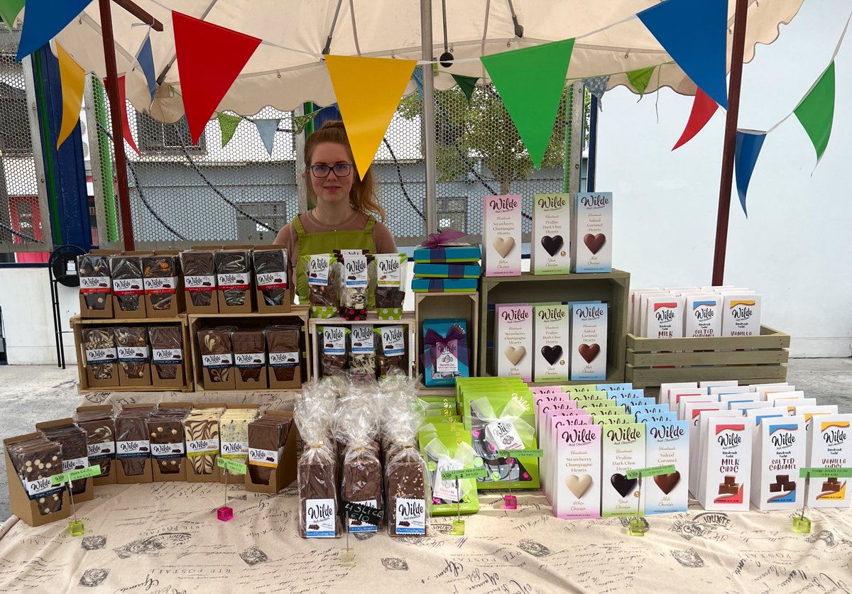 We’re just wild for <a href="/WildeIrishChocs/">Wilde Irish Chocolates</a> and this is why…. Ready to go at Artisan Market #Ennis , part of <a href="/ClareFoodDrink/">Clare Food & Drink</a>