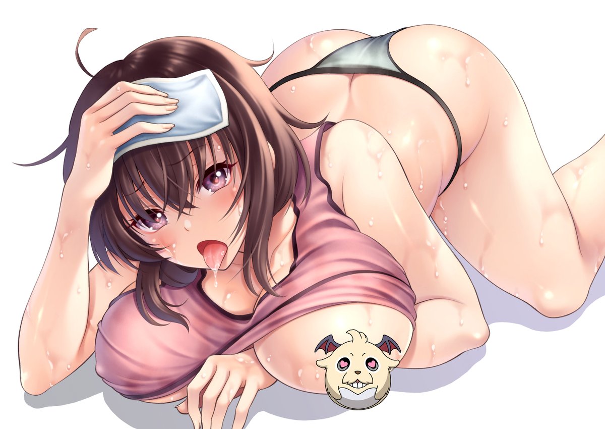 「最近暑い日が続きますね」的な感じで描き始めたのに、今日とか大雨でむしろ涼しいくらいだわ。
＃イラスト　＃オリジナル
害獣なし→pixiv.net/artworks/99764…