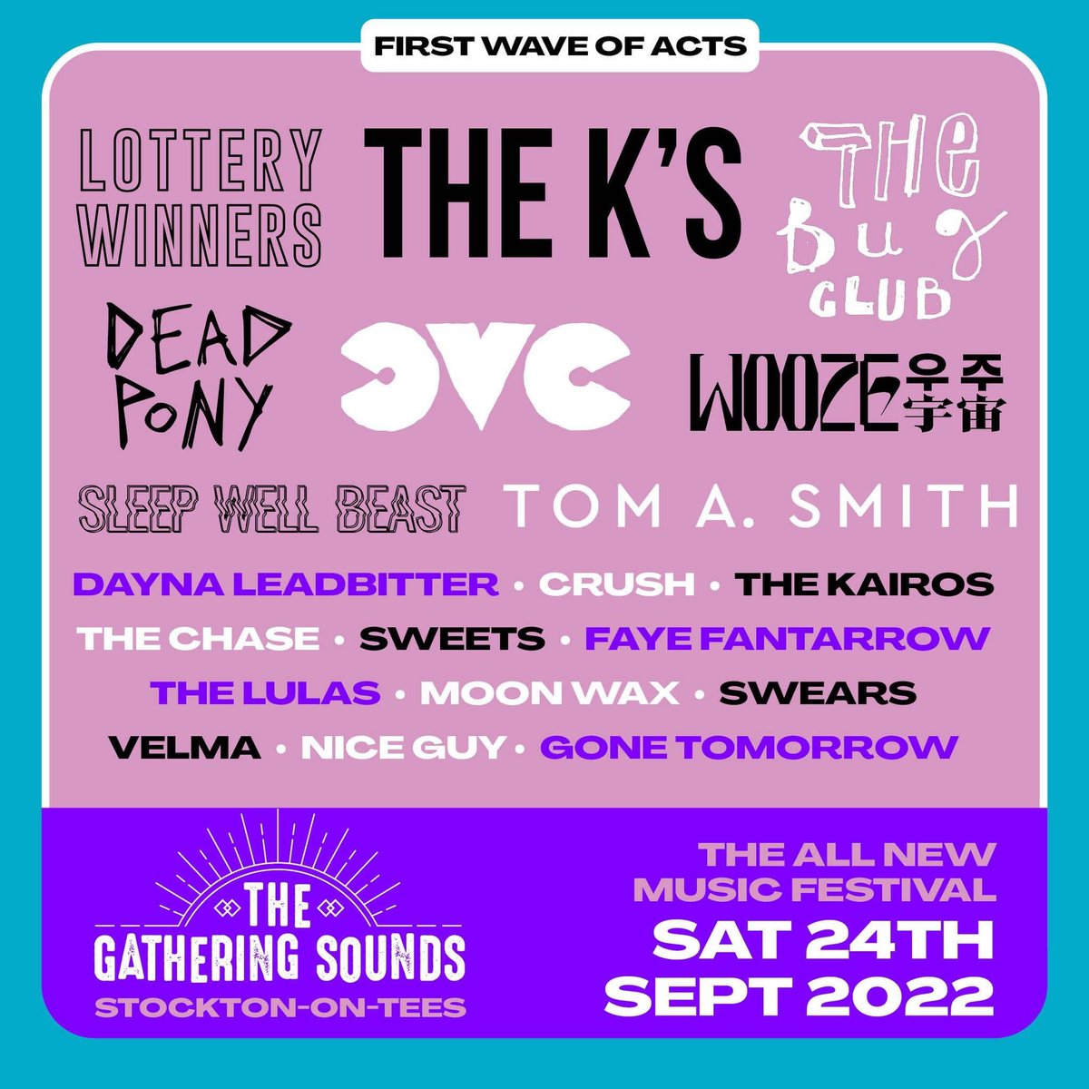 First Wave 📣 <a href="/TheKsUK/">THE K'S</a> <a href="/LotteryWinners/">Lottery Winners</a> <a href="/thebugclubband/">The Bug Club</a> <a href="/CVCband_/">CVC</a> <a href="/WOOZEBAND/">WOOZE</a> <a href="/tomasmithmusic/">TOM A SMITH</a> <a href="/DeadPonyBand/">Dead Pony</a> <a href="/Sleepybeastwell/">Sleep Well Beast</a> <a href="/daynaleadbitter/">Dayna Leadbitter 🖤</a> <a href="/cruushband/">cruush</a> <a href="/TheKairos1/">The Kairos</a> <a href="/OFL_TheChase/">The Chase</a> <a href="/FFantarrow/">Faye Fantarrow</a> <a href="/SWEARSband/">SWEARS</a> <a href="/velma_band/">Velma</a> <a href="/NICEGUYBAND/">NICE GUY</a> <a href="/Thelulasuk/">The Lulas</a> <a href="/Gonetomorr0w/">Gone Tomorrow</a> 
🎫 arconline.co.uk