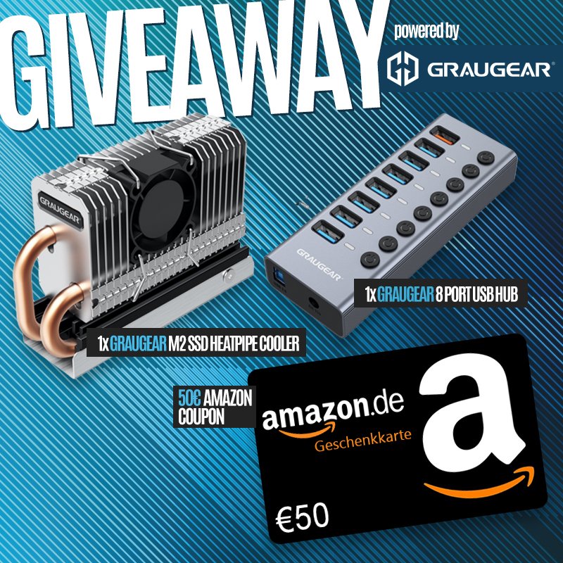 #GIVEAWAY
To celebrate the new partnership we giveaway some stuff! Use your chance to win a M2 SSD Heatpipe Cooler, 8 Port USB Hub and a 50€ AMAZON Coupon.

🔵 Retweet
🔵 follow @graugear1 &amp; <a href="/senthexgg/">SENTHEX</a> 
🔵 link 3 friends

#contest #giveaways #freegiveaway #follow #freebies #win