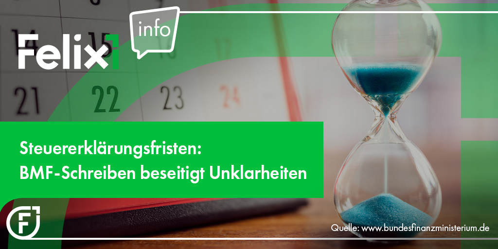 felix1_de's tweet image. Das BMF klärt in einem aktuellen Schreiben die Fristen für die Besteuerungszeiträume 2020, 2021, 2022, 2023 und 2024 sowie weitere Einzelfragen rund um die Fristen. 

👉 Zum BMF-Schreiben: bundesfinanzministerium.de/Content/DE/Dow…

#felix1 #felix1news #steuern #steuererklärung #fristen #bmf