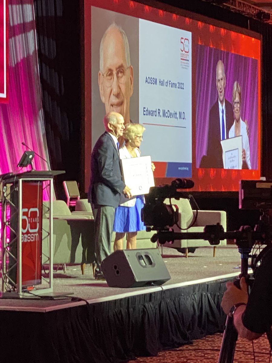 Eddie McDevitt…wonderful mentor, incredible friend, dedicated team physician, devoted husband and father…and AOSSM Hall of Famer! Legend.