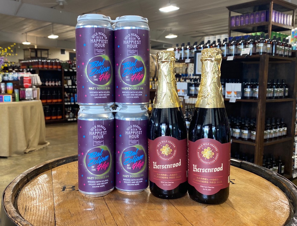 <a href="/BeerWildHeaven/">Wild Heaven Beer (Avondale, West End, Toco Hills)</a> Total Eclipse of the Hop hazy double IPA &amp; Kersenrood barrel-aged Flanders red ale with tart cherries #GAbeer #totaleclipseofthehop #dipa #kersenrood #flanders
