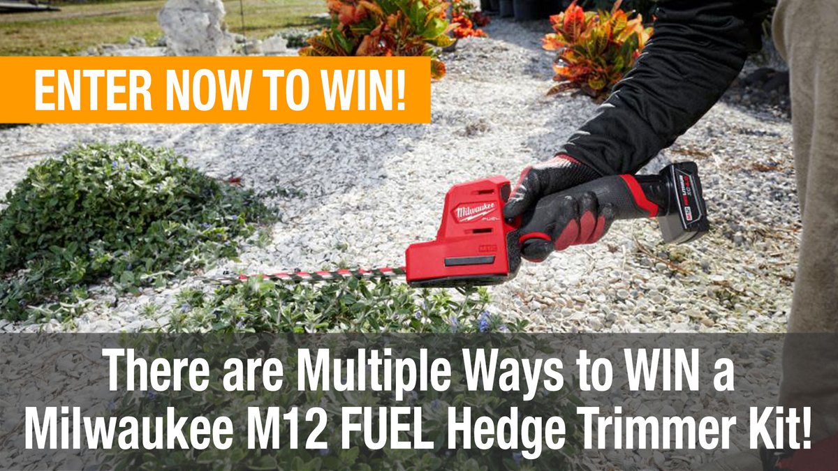 Enter our latest #giveaway! Win the <a href="/MilwaukeeTool/">Milwaukee Tool</a>
 #M18 FUEL 8" #hedgetrimmer kit with battery and charger. Multiple ways to enter.  bit.ly/opegiveaways

#tools #milwaukeetool #ope #landscaping #opereviews 
<a href="/OpeReviews/">OPE Reviews</a> #LawnCare
