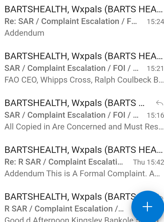 AskKingsley2's tweet photo. @ralphcoulbeck @DrHeatherNoble @WhippsCrossHosp @WFGPFedNet @WhippsCrossED @NorthMidNHS @spirehealthcare @InHealthGroup #DataLoss @ralphcoulbeck ChairManBanks Fellow ๐ฌ๐ง ๐ณ๐ฌ
Multiple #Complaints raised over significant period #Email #UnSafePractice @NHSuk #MedicalNegligence #Abuse #GpReferall #ImpactOnLife #ChronicPain @TreliskeD U2 @WhippsCrossED @NHSSW #PTSD #DevonAndCornwall #Info @TreliskeD https://t.co/ZW43idJfOF