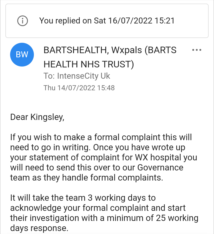 AskKingsley2's tweet photo. @ralphcoulbeck @DrHeatherNoble @WhippsCrossHosp @WFGPFedNet @WhippsCrossED @NorthMidNHS @spirehealthcare @InHealthGroup #DataLoss @ralphcoulbeck ChairManBanks Fellow ๐ฌ๐ง ๐ณ๐ฌ
Multiple #Complaints raised over significant period #Email #UnSafePractice @NHSuk #MedicalNegligence #Abuse #GpReferall #ImpactOnLife #ChronicPain @TreliskeD U2 @WhippsCrossED @NHSSW #PTSD #DevonAndCornwall #Info @TreliskeD https://t.co/ZW43idJfOF