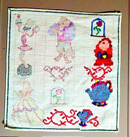 美女と野獣 、クロスステッチ ディズニー 美女と野獣 クロススティッチ