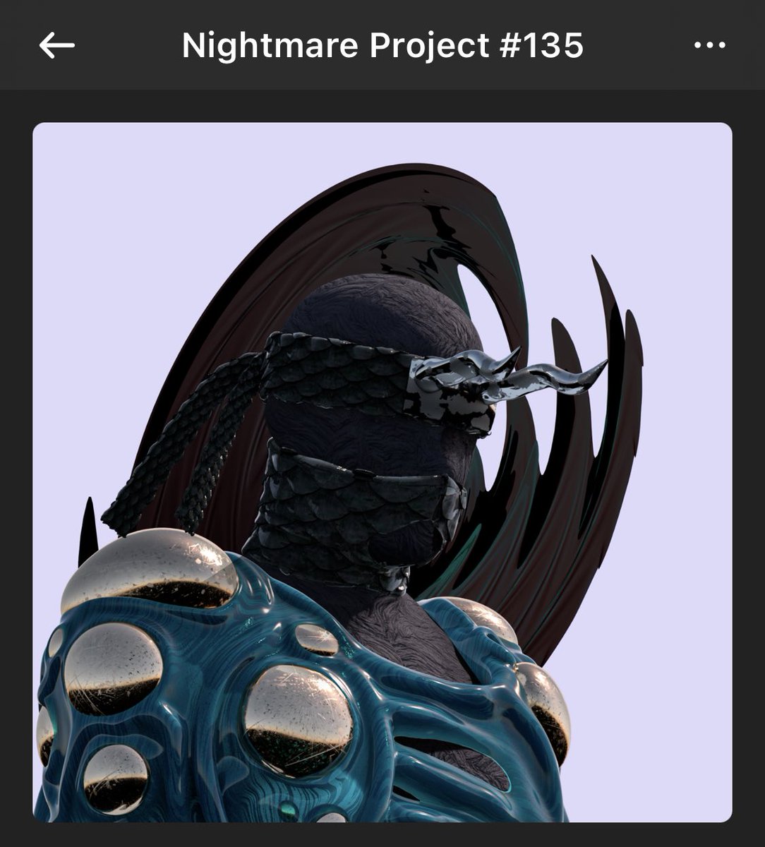 SirDrone's tweet photo. @anglio @NightmarePrjct Nightmare Project all the way!!  Big time art !! @ferr_studio #NMProject #NFTs https://t.co/2KlmUClapn
