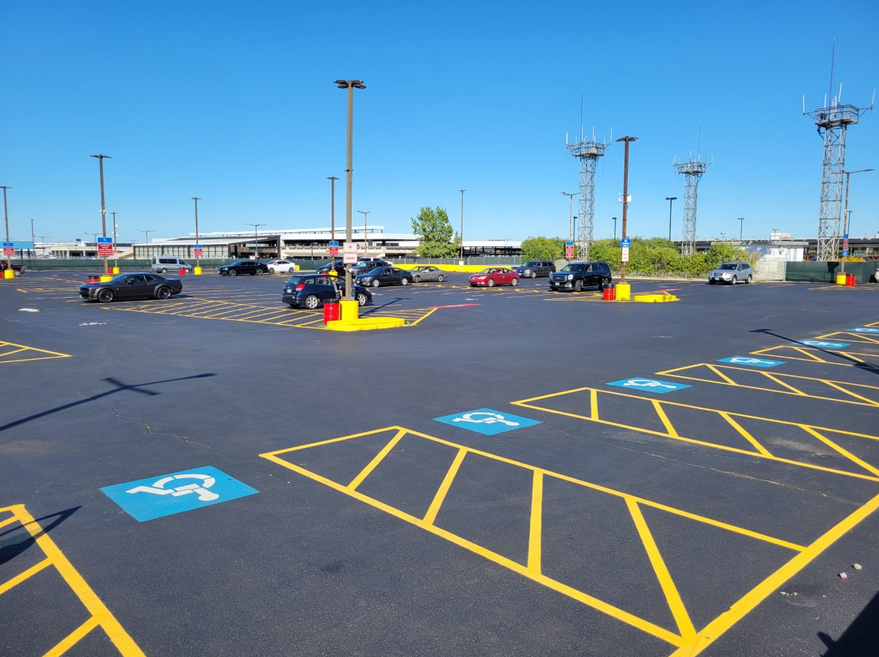Circling the airport waiting for arriving passengers creates congestion and wastes fuel.

Use our free Cell Phone Lot (corner of Bessie Coleman and I-190) instead. It offers 256 parking spaces, including 7 ADA accommodations. bit.ly/2Sw4SQC