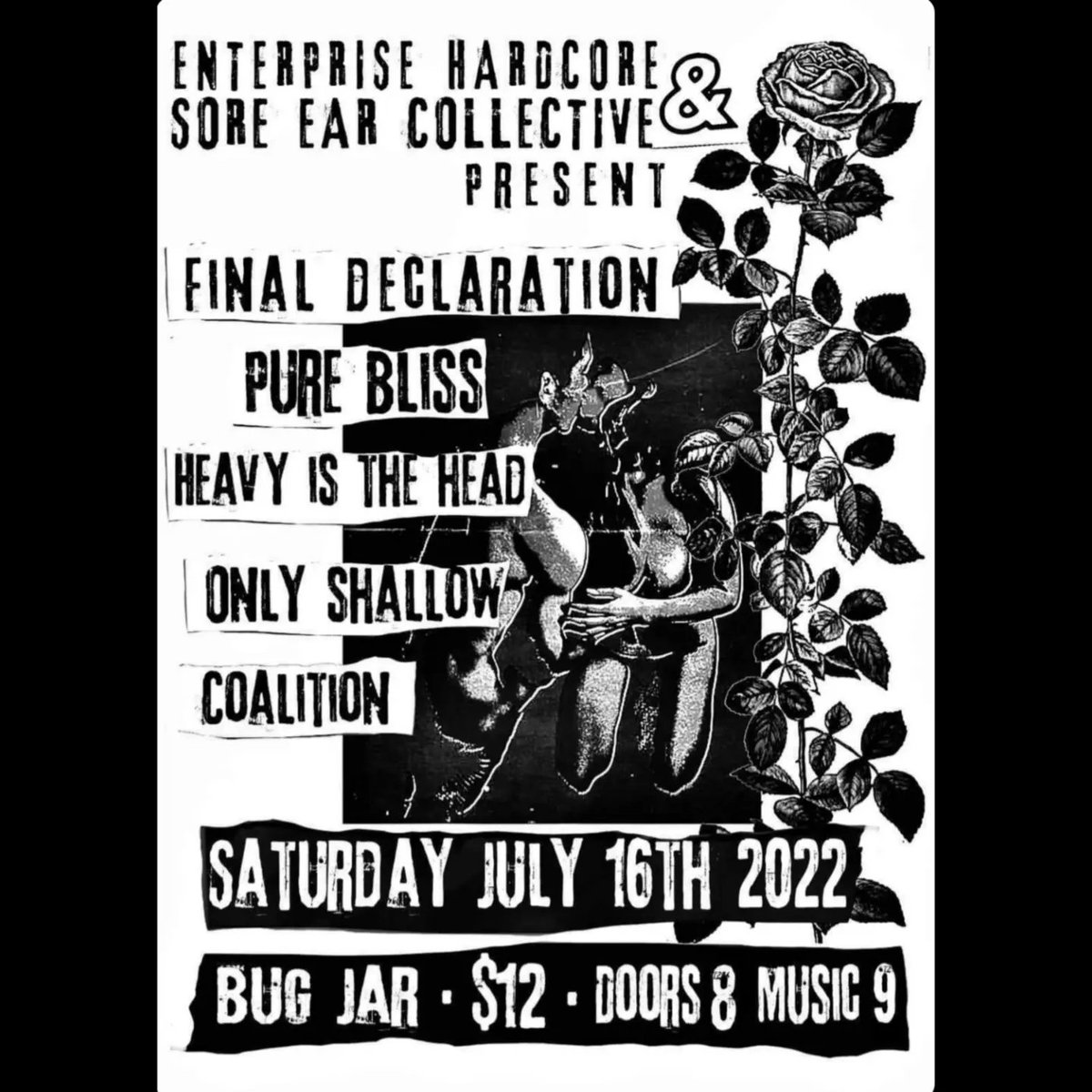 PodcastHardcore's tweet photo. Tonight at the Bug Jar in Rochester! #hardcore #Rochester #purebliss #finaldeclaration #onlyshallow #heavyisthehead #coalition #hxc #roc https://t.co/wAXTKuCL1y