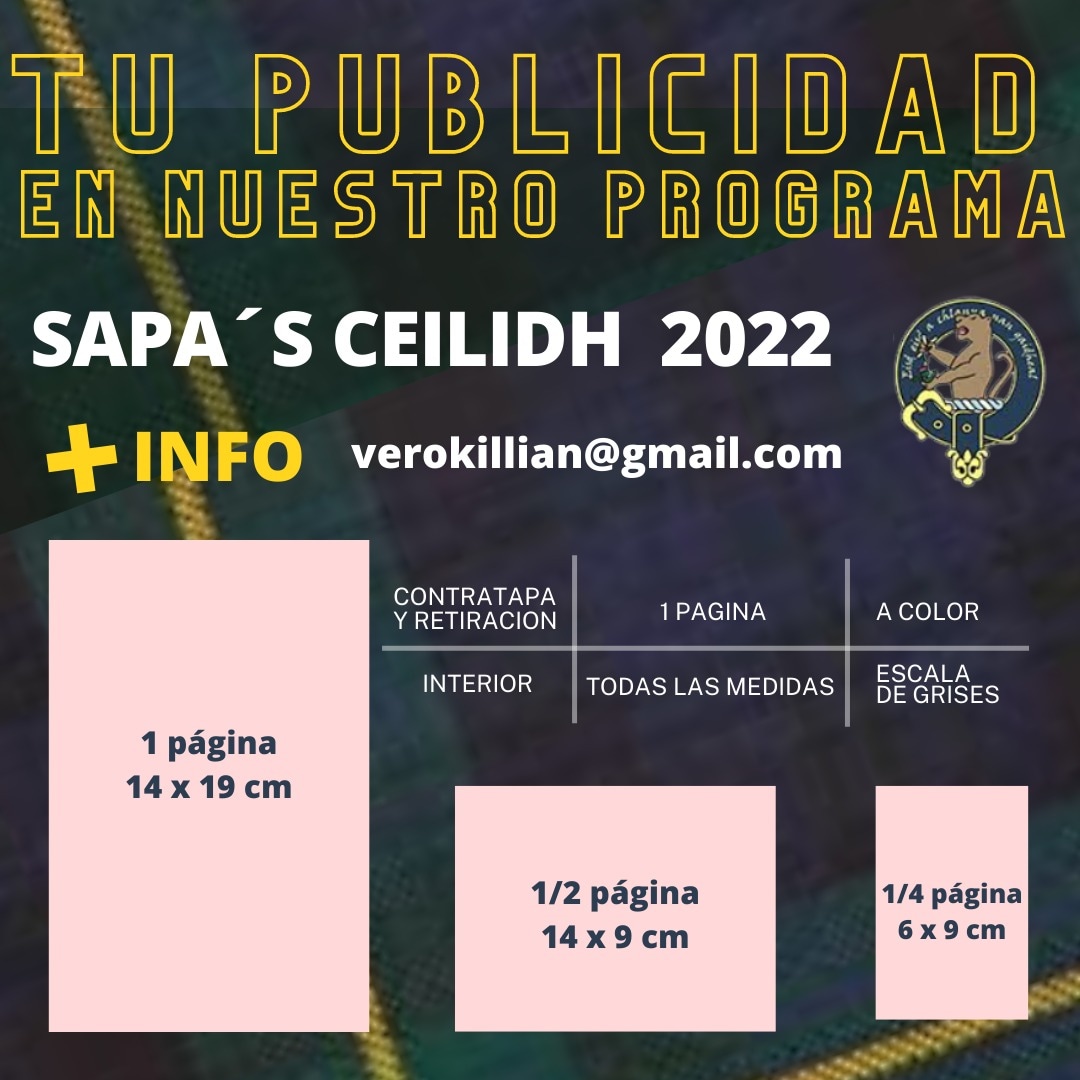 sapapipeband's tweet photo. ¿Quieren publicar en nuestro programa para el Cèilidh 2022? 🏴󠁧󠁢󠁳󠁣󠁴󠁿 https://t.co/v1AxcU1heM