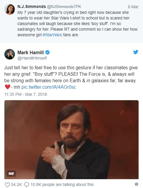 MzSgtPepper's tweet photo. Just when I think I can’t love Mark Hamill more than I already do, I find this. ❤️❤️

#StarWars #MarkHamill #PrincessLeia https://t.co/lZ3RDXjF18