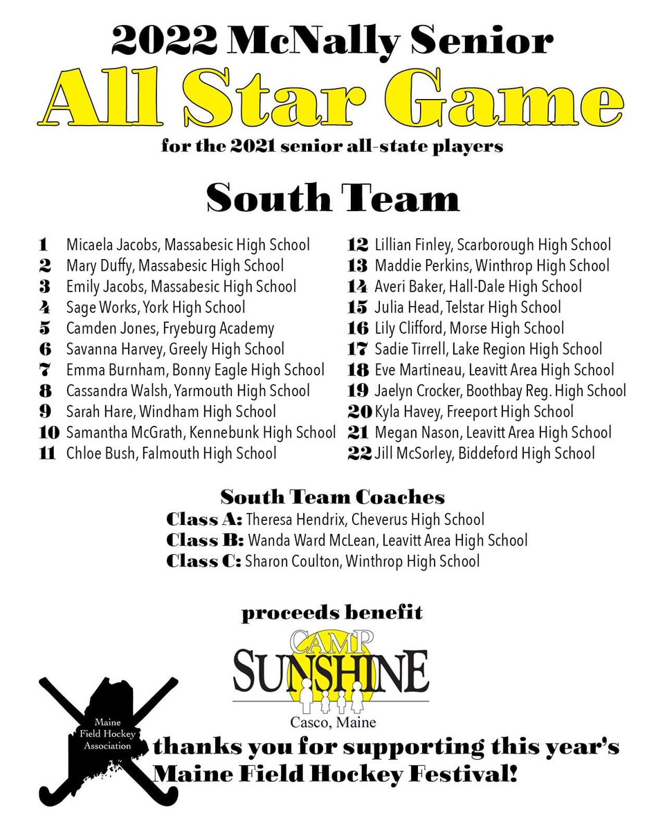 test Twitter Media - Good Luck to Wildcat Field Hockey playing in todays @MaineFHA ME Field Hockey Festival and Special Congrats to Sage Works selected to play in the 2022 McNally Senior All Star Game during todays event! @YHSWildcats @JayPinceSMG #VarsityMaine https://t.co/Fa0imZJTsi