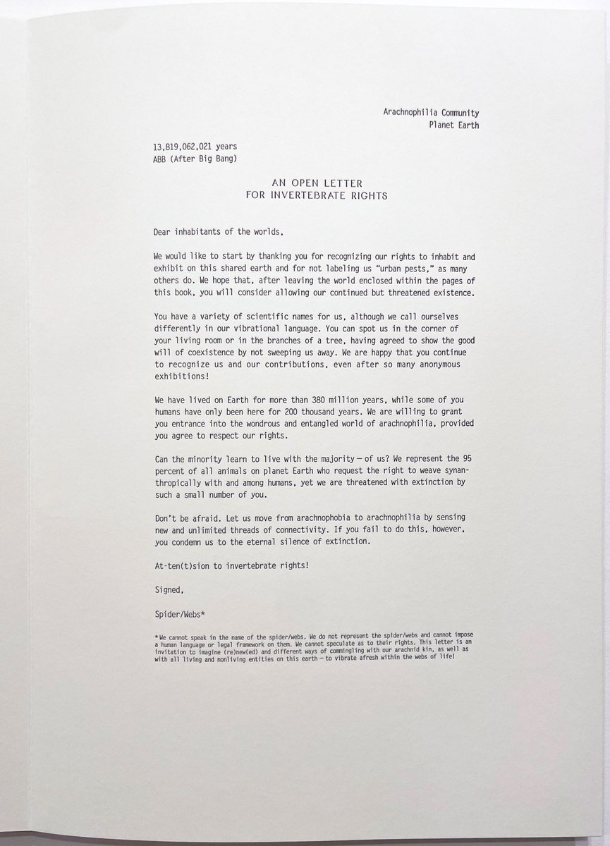 "From Arachnophobia to Arachnophilia" is a new artist's book by the Berlin-based conceptual artist a...