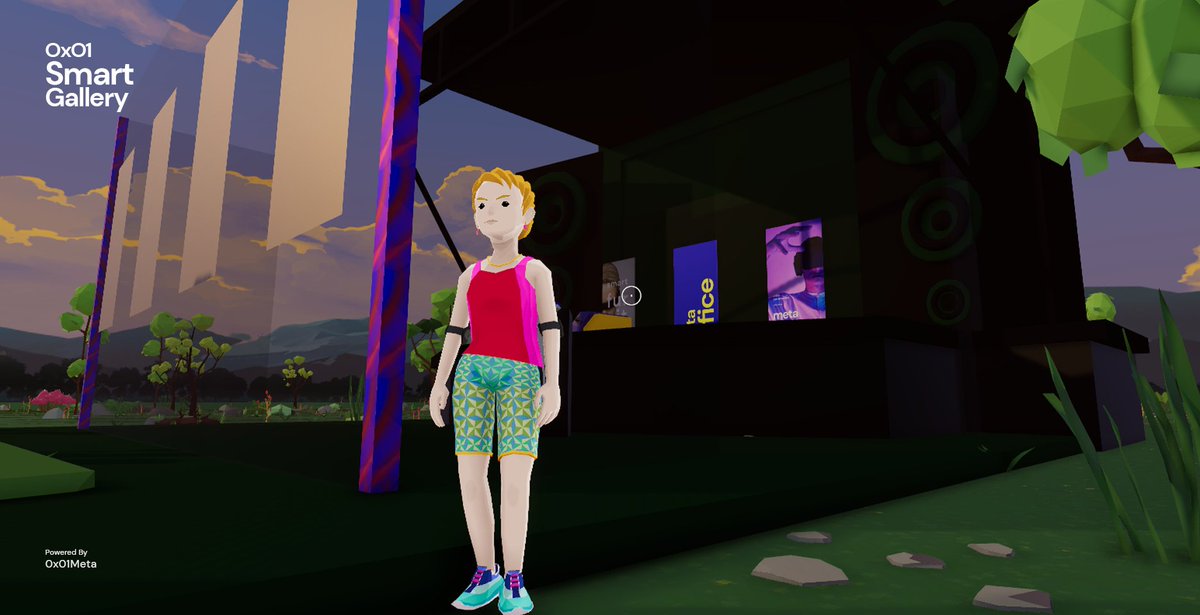 0x01Meta's tweet photo. Day 34 #100DaysOfCode Scene creatore customs meshes tests. newxt -sound support , multiscreens, videos support. 
result: 
interactive #decentraland parsel scene 
store or gallery  
in 10 sec https://t.co/jn5eqqgez5