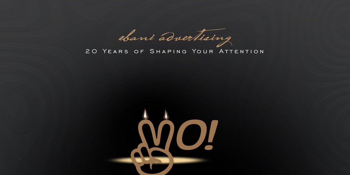 EbaniAd's tweet photo. 20 years we've been around. That's two decades of breaking boundaries and shattering our own limits. At Ebani, we've been busy branding this world into a better place. 

#ebaniadvertising #advertisingagency #celebration #anniversary #Hyderabad https://t.co/0UDXHkBIN1
