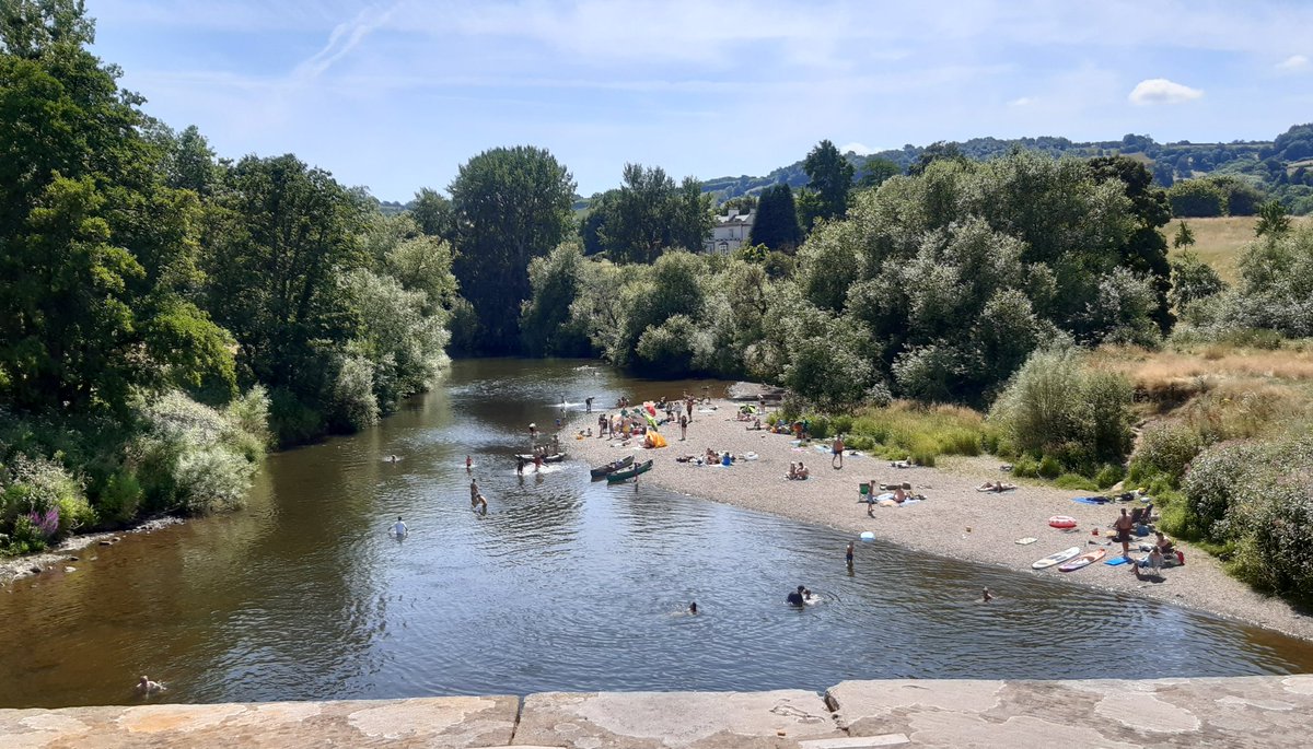 There are currently plenty of people enjoying the sun at Bredwardine this afternoon.  Just a reminder to those who are planning on visiting the water in the coming days to please consult the Royal Lifesaving Society web site for tips on summer water safety rlss.org.uk