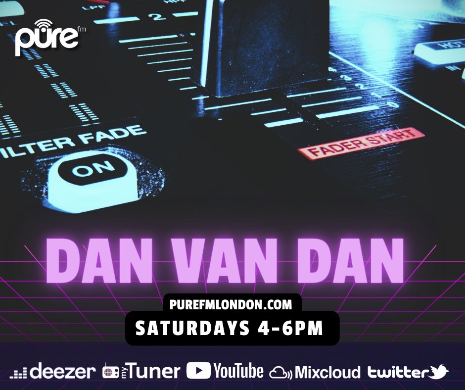 purefmuk's tweet photo. @danvandandj in the hot seat from 4pm playing the best underground #deephouse #ukgarage don’t miss it link to listen live in bio #TRUSOL #QuickRecordInOperation https://t.co/sfGTvoXDsm