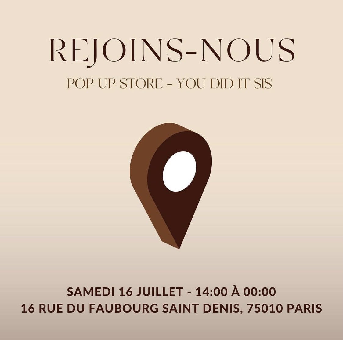 JOUR - J ! 🥳✨🫶🏿

Rendez-vous dès 14h au 1er pop up store en Europe 100% dédié aux marques afro féminines ! 🤎✨

#youdiditsis #browntmarketplace #BornToBeBrownT