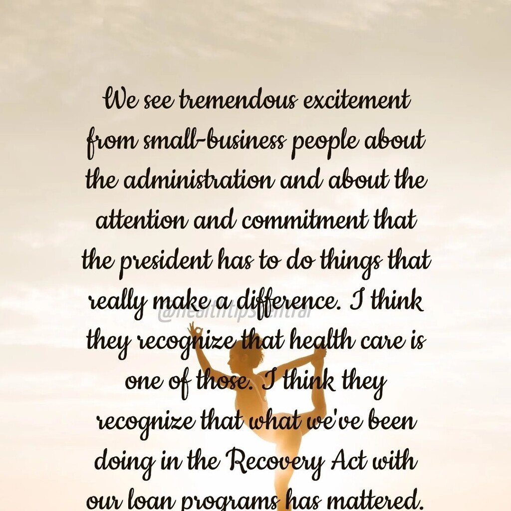 healthtipsfeed's tweet photo. We see tremendous excitement from small-business people about the administration and about the attention and commitment that the president has to do things that really make a difference. I think they recognize that health care is one of those. I think they recognize that wha… https://t.co/fPqwZK6Tvf