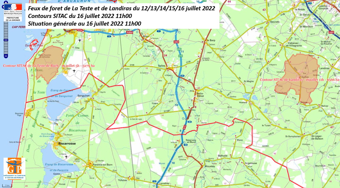 #FeuxDeForets🔥Point à 12h30 sur les incendies en  #Gironde

La préfète salue l’engagement des femmes et des hommes mobilisés dans la lutte contre les incendies et l'élan de solidarité des  élus, riverains, associations et entreprises 

➕d’infos 👉 bit.ly/3yI1hSN