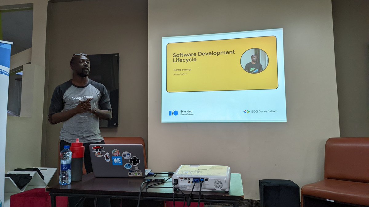 wayne_gakuo's tweet photo. Gerald Luzangi on "Software Development Lifecyle".
#IOExtendedDar #io22Extended https://t.co/1j3YLOBanQ