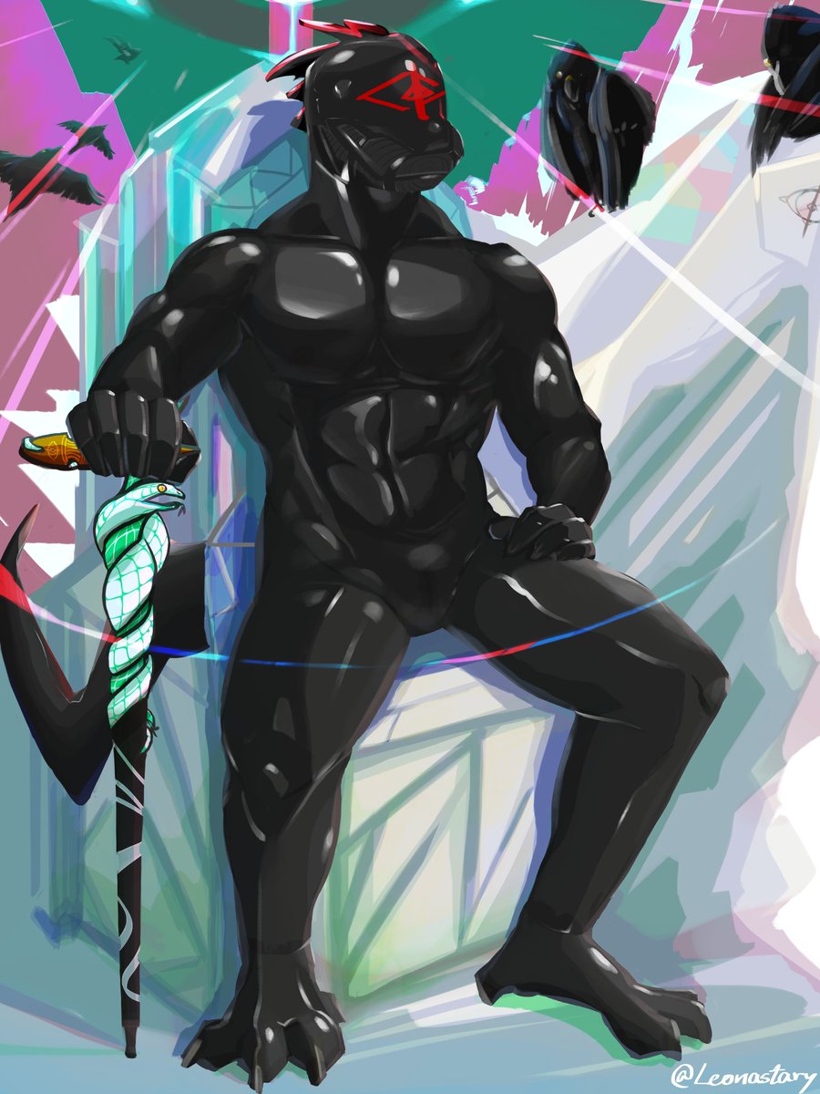 Leonastary49's tweet photo. I think it's time to reveal my new character, finally! This smooth-skinned dragon is a true dominant www I just can't help but to imagine him torturing my little black doggy.
我觉得该展示我的新角色了~虽然是白龙不过却是光滑的皮，嗯~是个彻头彻尾的dom哦！已经想了跟大黑狗之间的互动了 https://t.co/VQ3nNZ6Dkq
