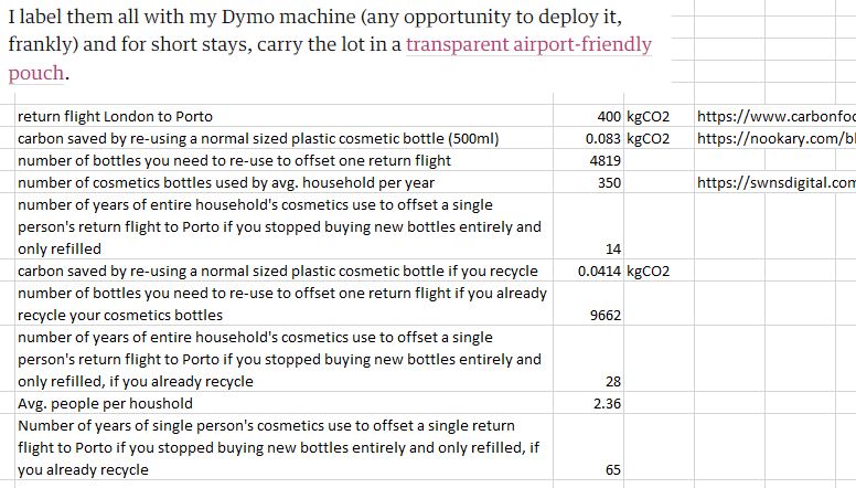 olcoo's tweet photo. Hi @salihughes thanks for your article in today's guardian - shouldn't we be concerned with the impact of the flights before worrying about the re-usable travel bottles? https://t.co/IdGALva8Pj