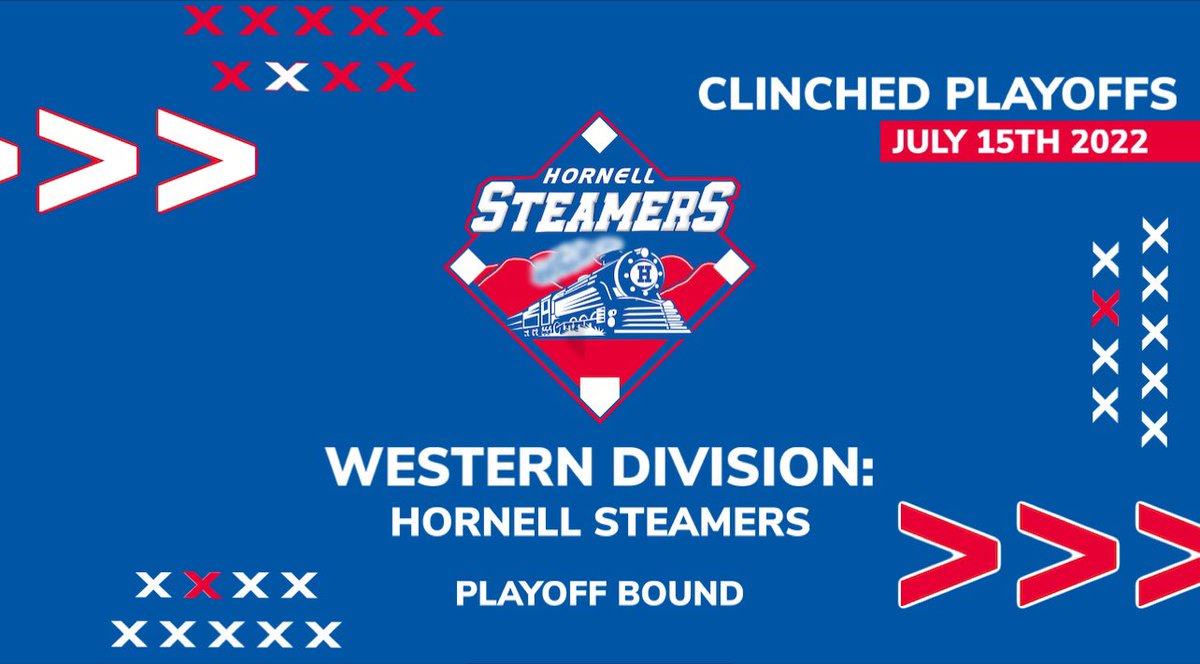 NYCBLbaseball's tweet photo. The @SteamersNYCBL are Playoff Bound 🚂
The Steamers clinched their spot in the 2022 NYCBL Playoffs https://t.co/ohc940hMfF