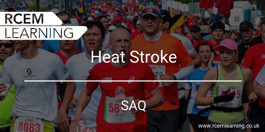How do you manage Heat Stroke in the ED? Find out in our reviewed SAQ👇

Members🔒ow.ly/u8pf50JWA1r