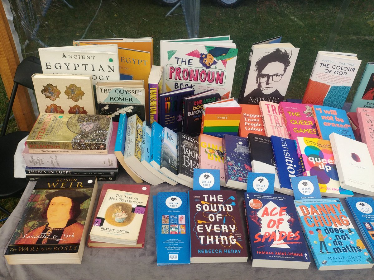 typesetspace's tweet image. Come say hello to us in the market tent at #WOWrotherham festival in gloriously sunny Clifton Park, and buy some of our books by women and nonbinary authors! @WOWRotherham