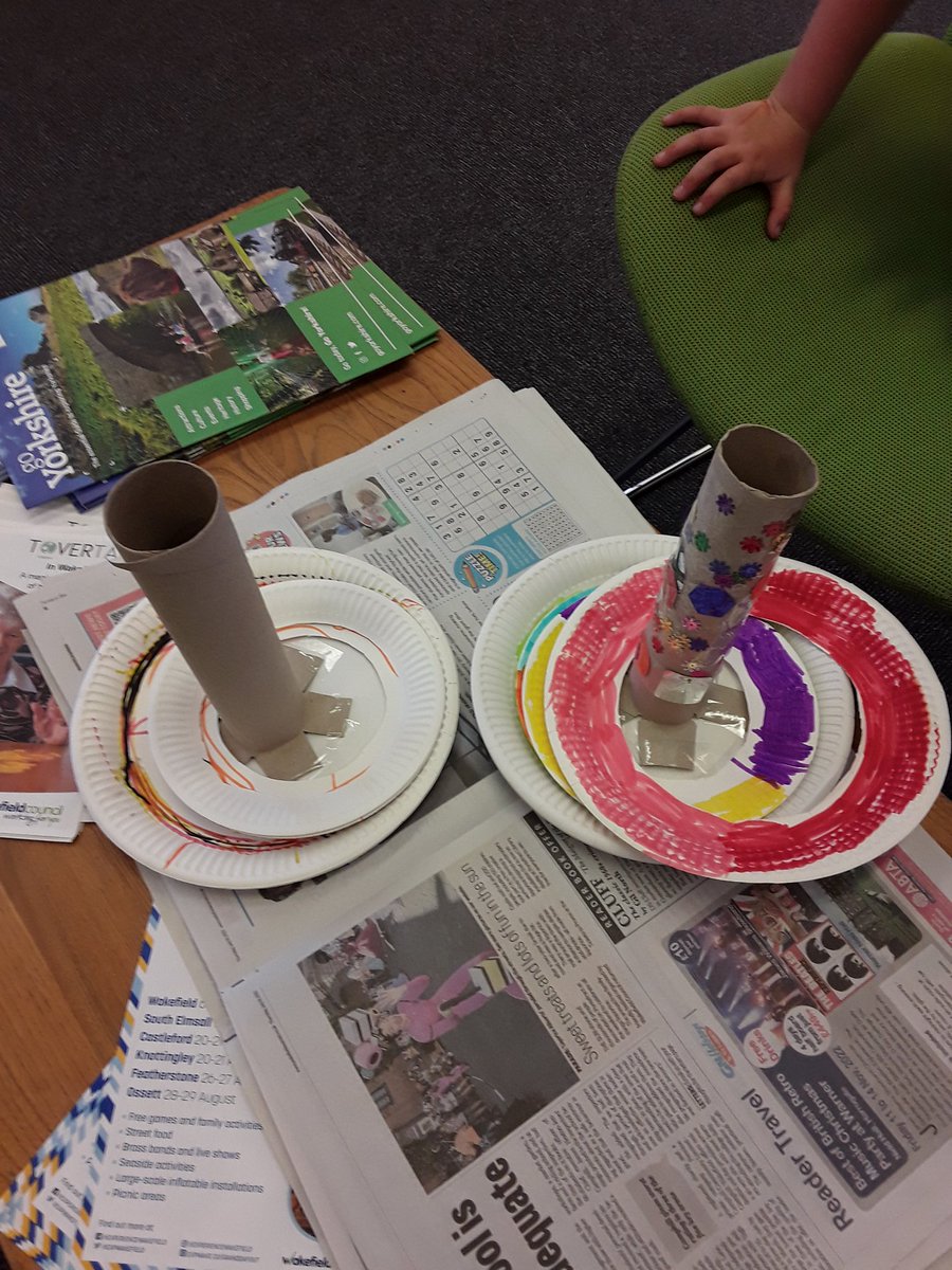 WFlibraries's tweet image. More added from this morning's #SaturdayCraftSession at #StanleyLibrary #WFlibraries #Gadgeteers #SummerReadingChallenge2022