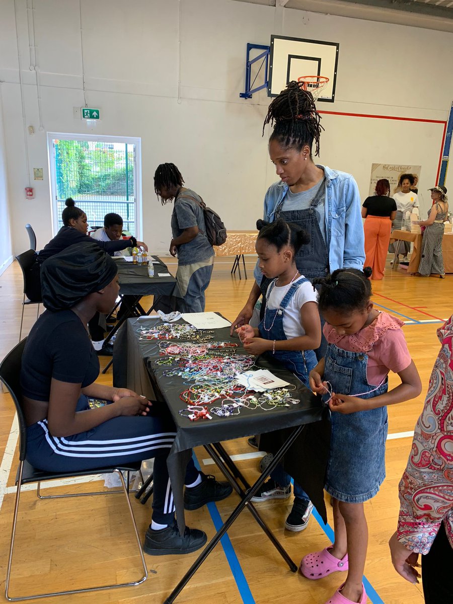 HaringeyLP's tweet photo. Business was booming at our #FLAARE marketplace after school on Friday. Our young entrepreneurs have developed their own businesses & welcomed our community into school to buy their products. Their profits will be reinvested into future business development. We’re so impressed! https://t.co/G2PUZdBcw2