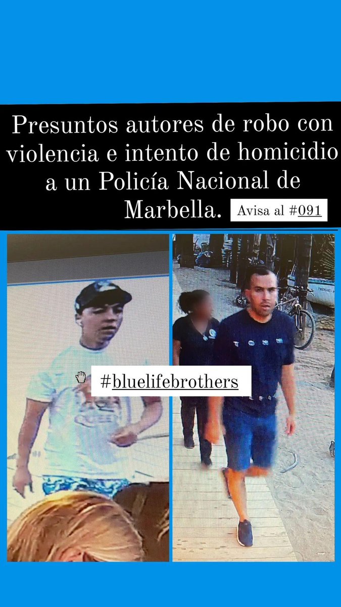 Si los ves avisa al 091.
#bluelifebrothers #091 #Policia