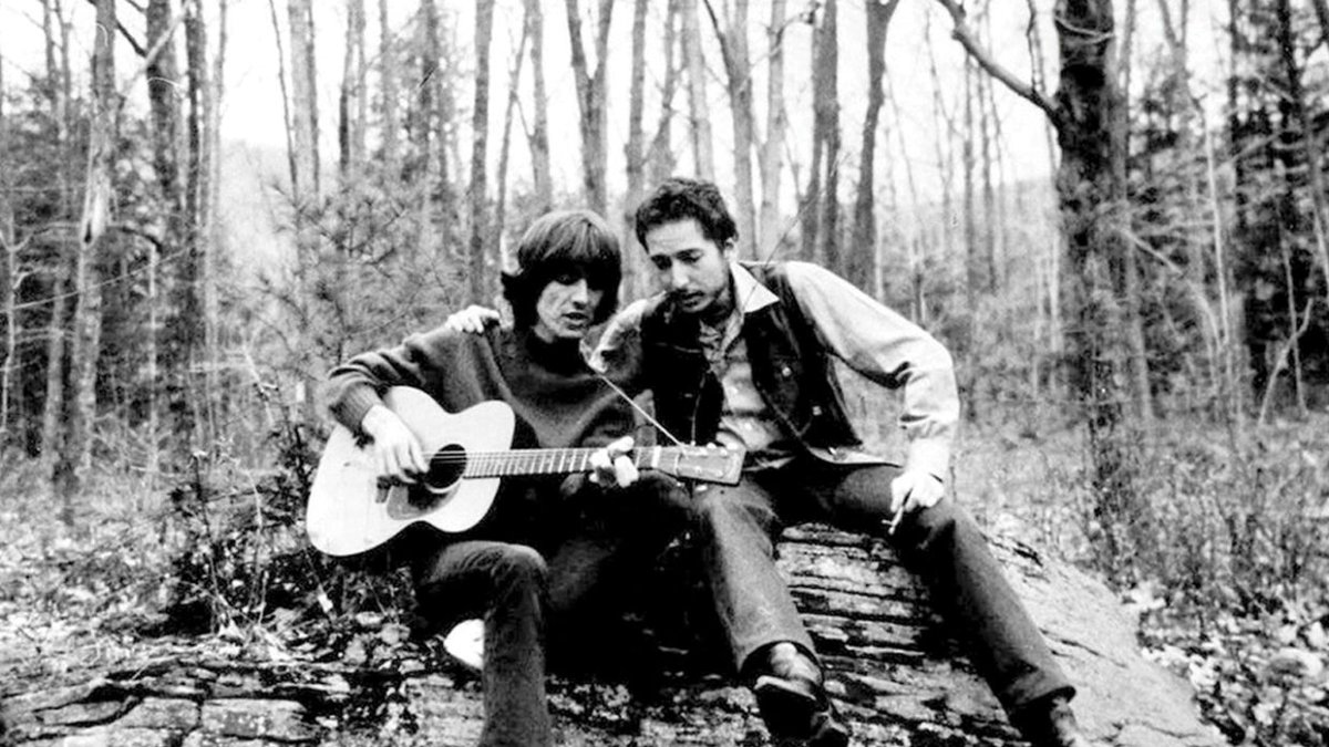 prolixmusic_'s tweet photo. George Harrison and Bob Dylan in 1968. https://t.co/ZkgYocuSpr
