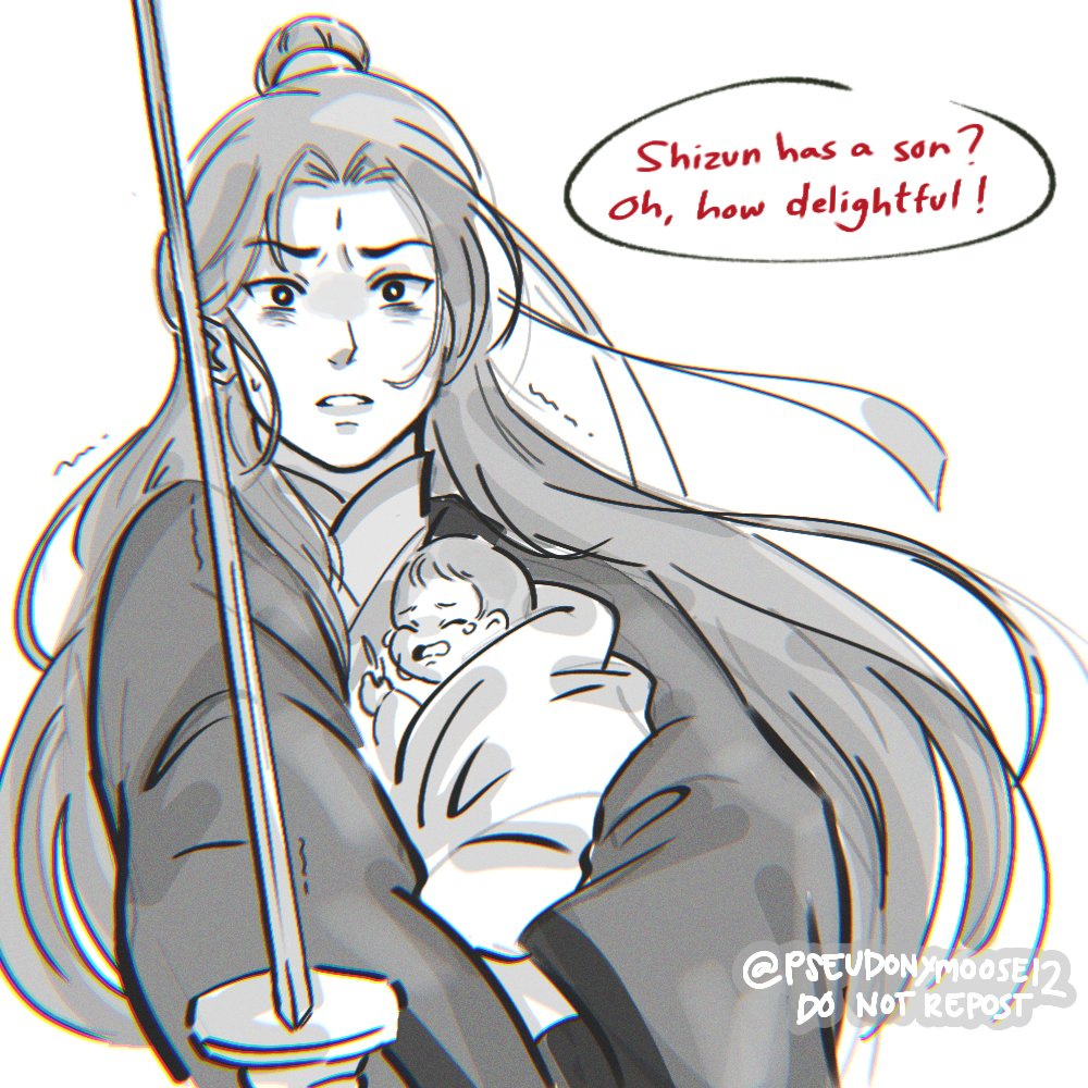 pseudonymoose12's tweet photo. Mamajiu and baby shen yuan has an unexpected visitor 😳
#svsss https://t.co/Hn7rtWxrEN