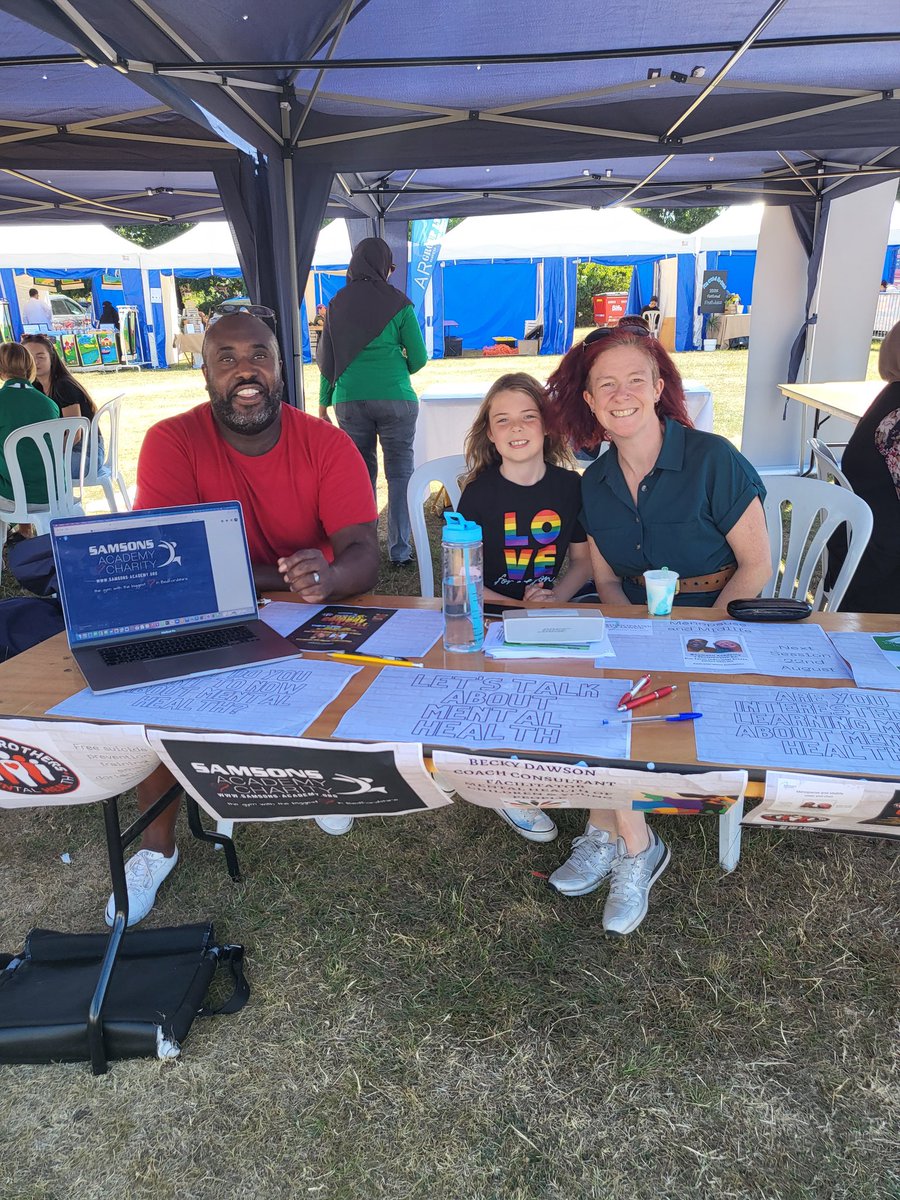 <a href="/Samsons_Academy/">Samsons Academy Charity UK</a> and I are talking all things mental health at <a href="/EidInBedford/">Eid In Bedford 🎉</a> Festival.