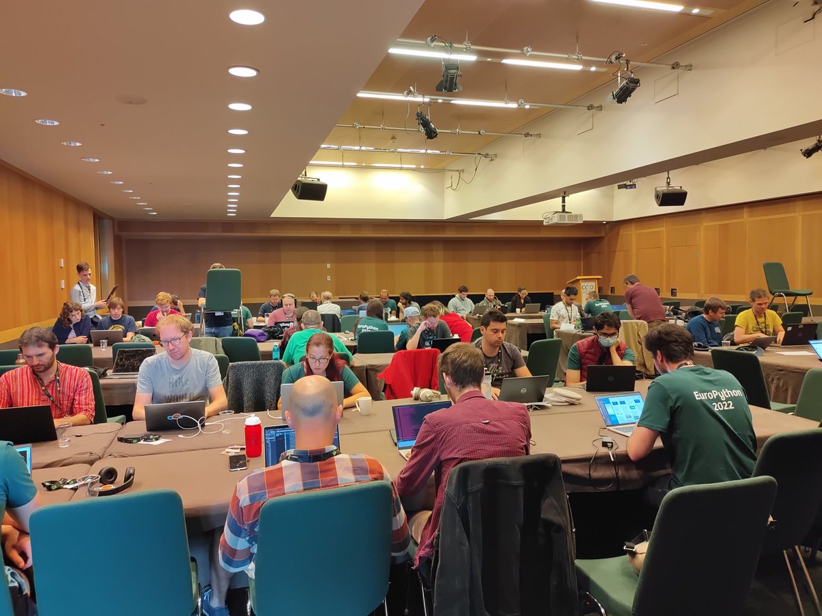 iqbalabd's tweet image. Full house 🏠 at the #EuroPython2022 sprints.