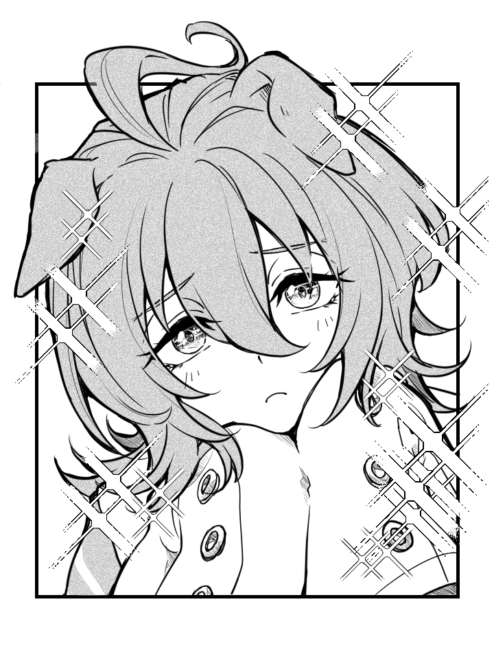 (4/19) 😋🥺😑😘 #リプで送られてきた絵文字の表情推しで描く 