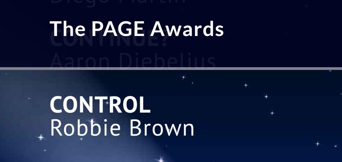 My TV Pilot script CONTROL advances to the Quarter Finals! Thank you <a href="/PAGEawards/">PAGE Awards</a>