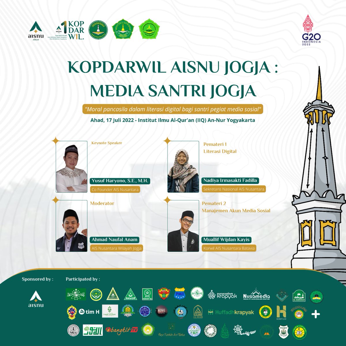 aisnusantara's tweet photo. Area Jogja Besok Merapat

bersama gAIS-gAISah @AISNUJOGJA dkk. https://t.co/5HV9ACxlBt