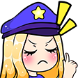 ItsMisHannah's tweet photo. Alice Finally has her own Police Emote thanks to @TraucmahrDesign so cute. Streaming today from 2pm BST. Stop by and say Hello <3 https://t.co/b1RH1XrIAU https://t.co/gAHP2gg0PM