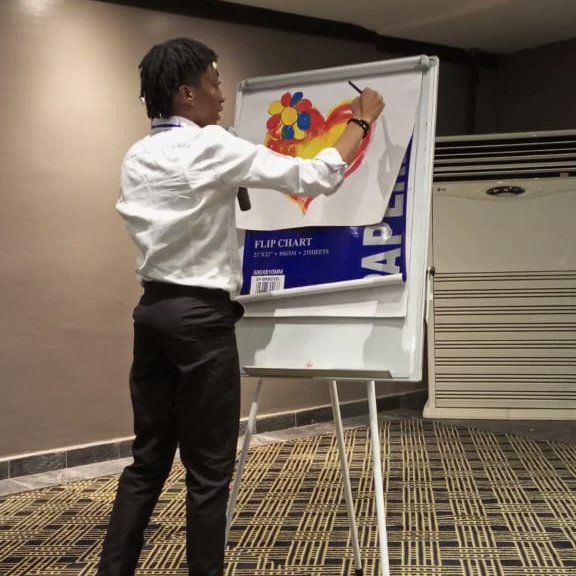 ige_srh's tweet photo. Participants at the #APA2022 practicing self expression through art in the 'art as a form of resistance' session.
#PowerOfCollective
#9japride https://t.co/t4YimmJX5r