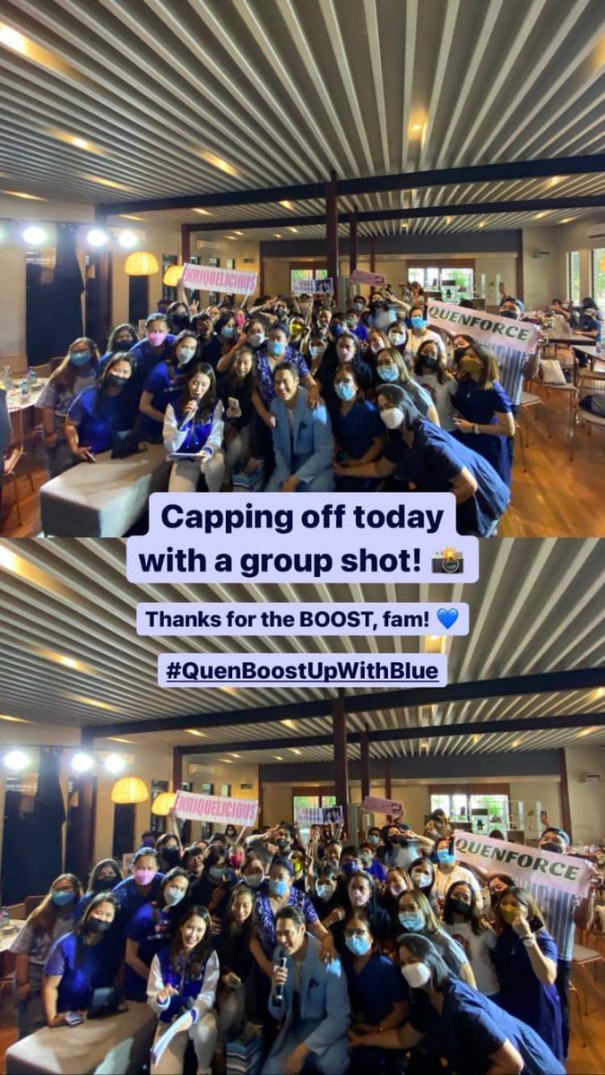 Thank you so much for this wonderful event <a href="/livetofeel_blue/">B'lue</a> . Namiss namin tong ganitong kasaya na event💙

CTTO
#QuenBoostUpWithBlue