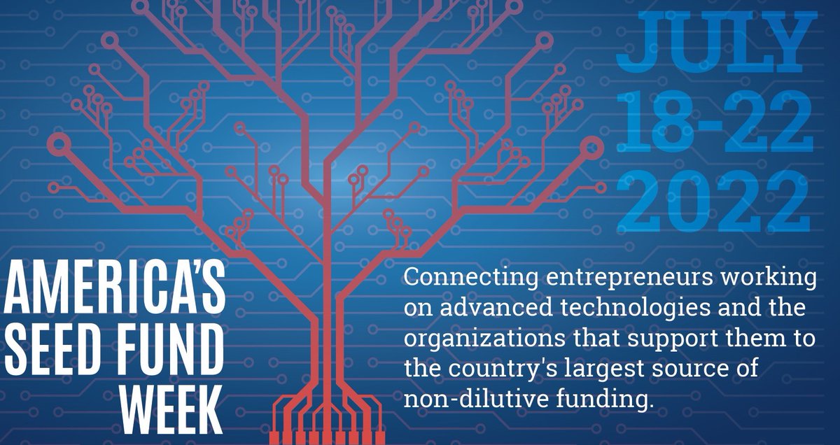 SBA (@sbagov) on Twitter photo It's day 2 of <a href="/SBIRgov/">America's Seed Fund</a>'s #AmericasSeedFundWeek!
Hear from <a href="/NAVYSBIR/">Navy SBIR</a>, <a href="/dodsbir/">DoD SBIR/STTR Program Office</a>, <a href="/VolpeUSDOT/">Volpe USDOT</a>, @EPAresearch, <a href="/NOAAinnovate/">NOAA Technology Partnerships Office</a>, <a href="/USDA_NIFA/">NIFA</a>, <a href="/DHSscitech/">DHS S&T</a>, & <a href="/NASA_Technology/">NASA Technology</a> to learn how innovators can connect with America's largest source of early-stage funding: americasseedfund.us It's day 2 of <a href="/SBIRgov/">America's Seed Fund</a>'s #AmericasSeedFundWeek!
Hear from <a href="/NAVYSBIR/">Navy SBIR</a>, <a href="/dodsbir/">DoD SBIR/STTR Program Office</a>, <a href="/VolpeUSDOT/">Volpe USDOT</a>, @EPAresearch, <a href="/NOAAinnovate/">NOAA Technology Partnerships Office</a>, <a href="/USDA_NIFA/">NIFA</a>, <a href="/DHSscitech/">DHS S&T</a>, & <a href="/NASA_Technology/">NASA Technology</a> to learn how innovators can connect with America's largest source of early-stage funding: americasseedfund.us