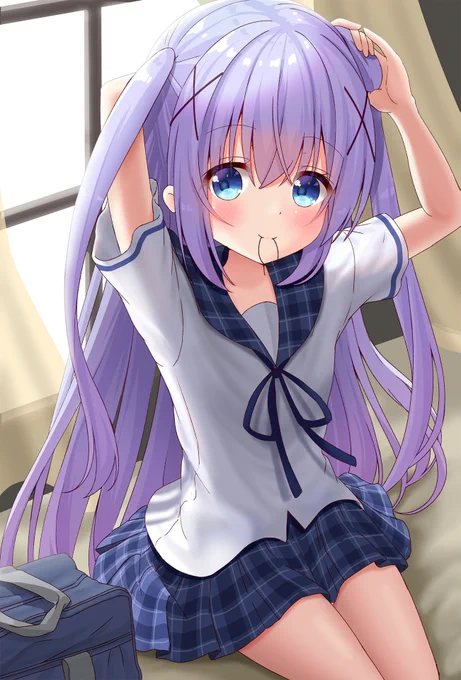 朝の支度チノちゃん #gochiusa #ごちうさ